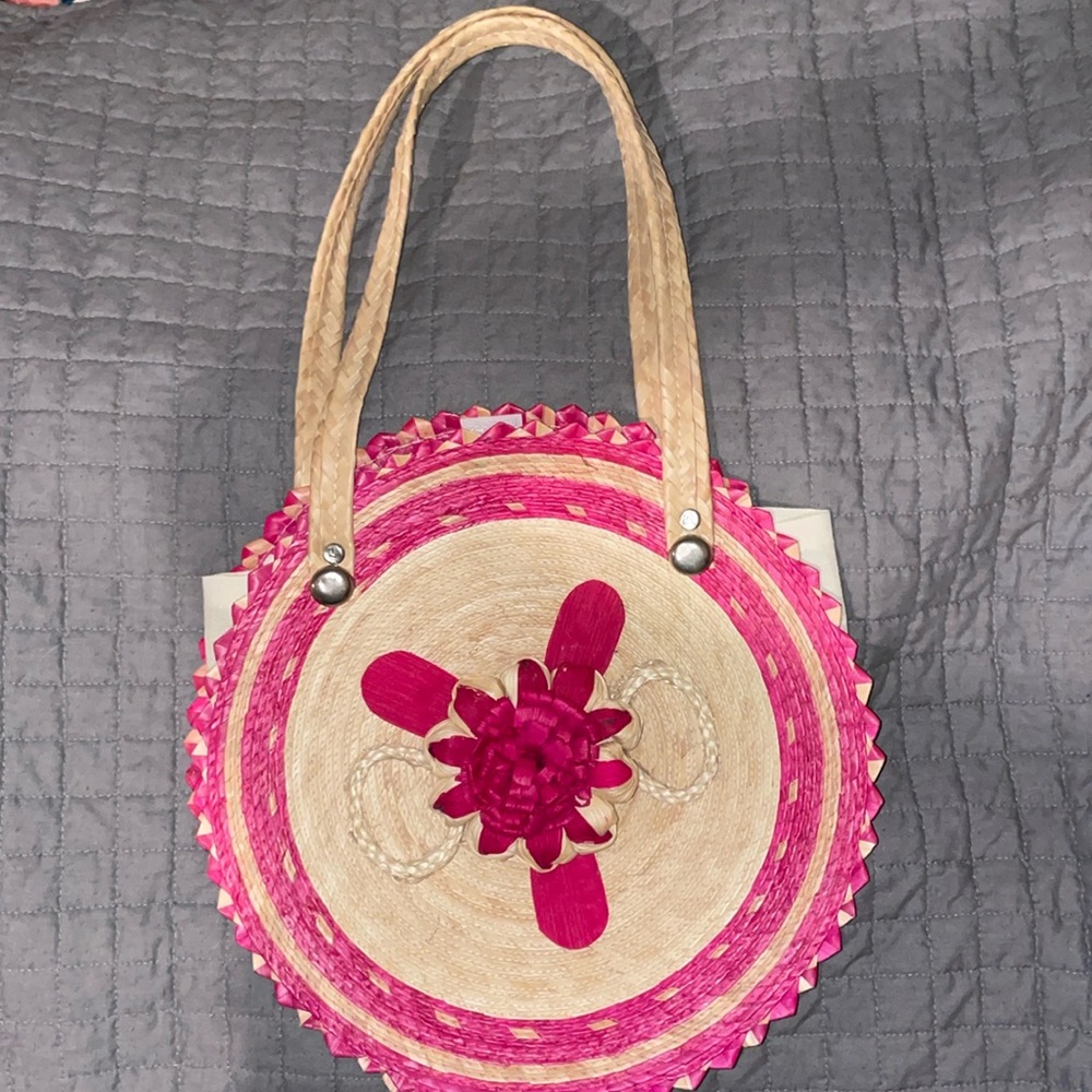 Round basket bag from Mexico no brand